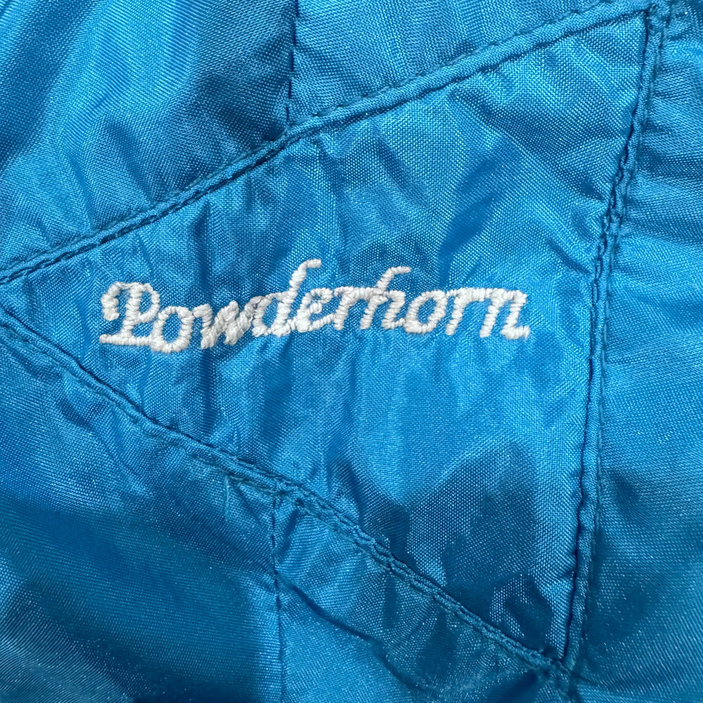 Powderhorn USA Vintage 80s Ski Windbreaker Jacket Women 8 Blue Nylon Gorpcore - Picture 4 of 8
